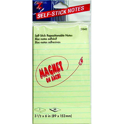 Notepad Magnetic Self Stick Pad, 3 1/2" x 6" 50 Sheets, Case Pack of 36, Ideal for Bulk Buyers