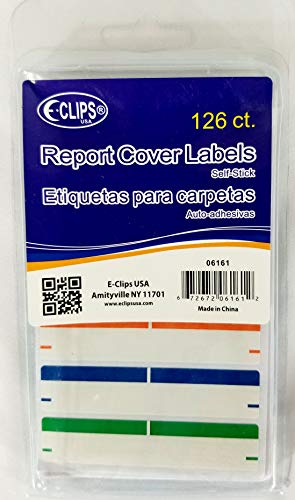 Report Cover Labels, 126 ct, 2 3/4" x 1/4" app, Case Pack of 36, Ideal for Bulk Buyers