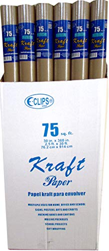 Kraft Paper, 75sq. ft, Case Pack of 24, Ideal for Bulk Buyers