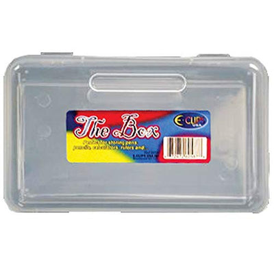 Pencil Box,"The Box", Clear, Case Pack of 48, Ideal for Bulk Buyers