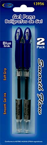 Gel Pen 2pk, Blue Ink, Case Pack of 48, Ideal for Bulk buyers