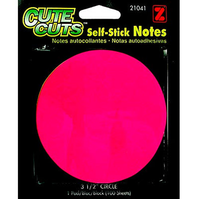 Neon Circles Self Stick 3 1/2" Diameter 100ct, Case Pack of 36, Ideal for Bulk Buyers