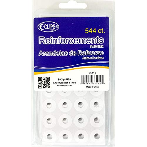 Reinforcements Stickers, 544 ct, 1/4" Dia. app. Case Pack of 36, Ideal for Bulk Buyers
