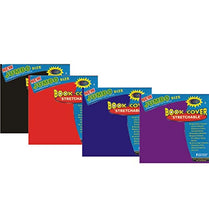 Jumbo Book Cover, Assorted Primary Colors: Black, Red, Navy Blue, Case Pack of 60,