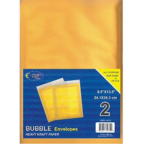Bubble Envelopes, Peel & Seal, 9"x 13", 2 pk, Case Pack of 48, Ideal for Bulk Buyers