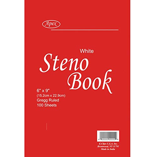 Steno Book, 6" x 9", 100 sheets, Gregg Ruled, Case Pack of 48, Ideal for Bulk Buyers