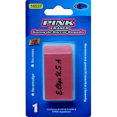 Pink Eraser, Big, Case Pack of 144, Ideal for Bulk Buyers