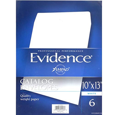 AMPAD 10"x 13" Catalog Envelopes White, 6pk, Case Pack of 24, Ideal for Bulk Buyers
