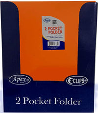 2 Pocket Poly Folder, no Holes, matt/Shinny,Orange, in Display, Case Pack of 48,