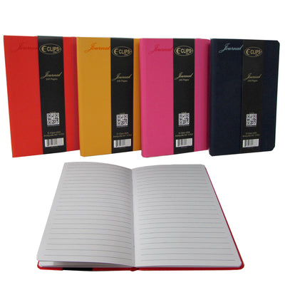 Elegant and Stylish Journals, 5" x 7 3/4", 240 sheets, Assorted Colors, In Display Case Pack of 36, Ideal for Bulk Buyers.