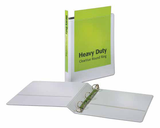 CARDINAL 1" View Binder Heavy Duty, White, Case Pack of 12, Ideal for Bulk Buyers