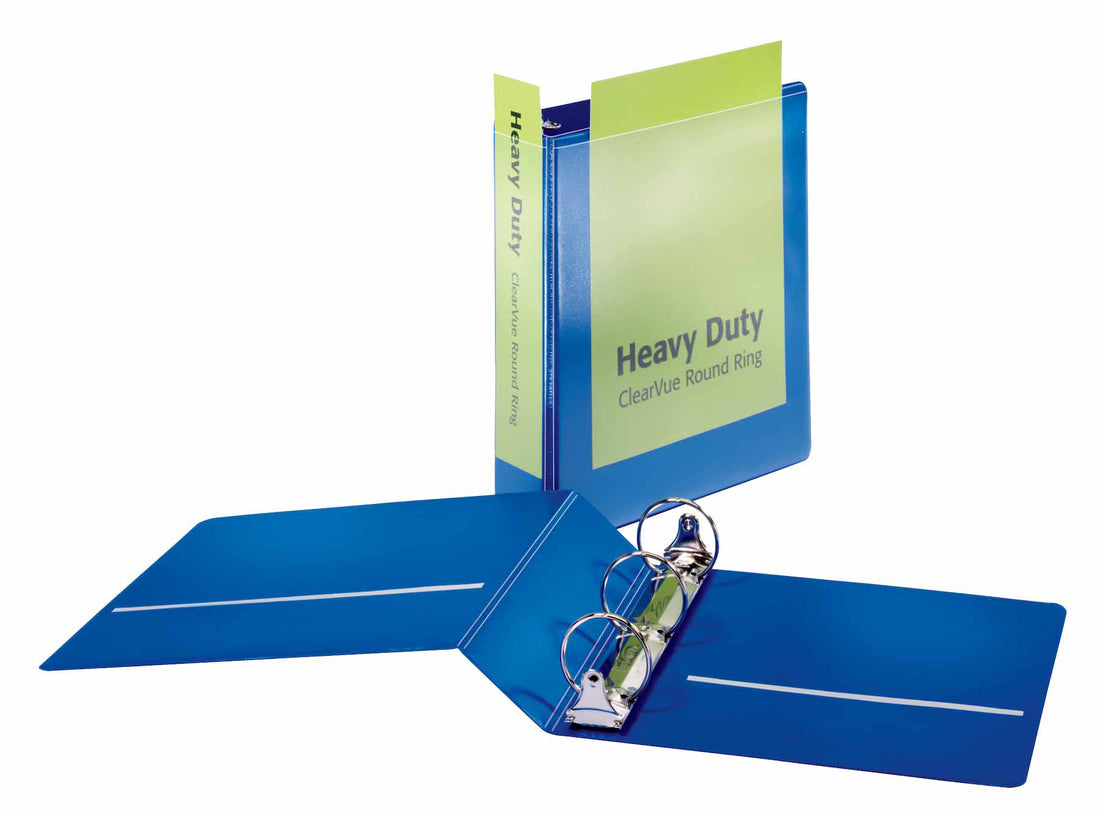 CARDINAL 2" View Binder Heavy Duty , Blue, Case Pack of 12, Ideal for Bulk Buyers