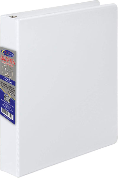 Vinyl Binder, 1", 2 Pockets, White, Case Pack of 24, Ideal for Bulk Buyers
