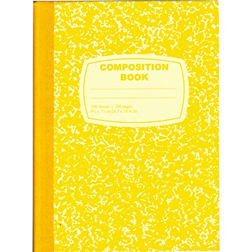 Composition Notebook, 100 Sheets, Yellow, Case Pack of 48, Ideal for Bulk Buyers