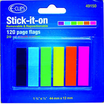 Rectangular Page Flags, 120 Ct,Case Pack of 48, Ideal for Bulk Buyers