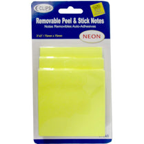 Sticky Note 50 Sheets x 3 pk Neon Yellow, Case Pack of 48, Ideal for Bulk Buyers