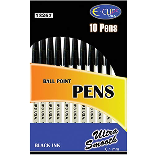 Stick Pens, 10 Pk, Black Ink. Case Pack of 72, Ideal for Bulk Buyers