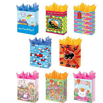 Juvenile Gift Bags Medium - 8 Asst. Designs - Medium, Case Pack of 288, Ideal for Bulk Buyers