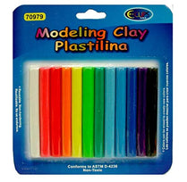 Soft Modeling Clay Plastilina 12 Colors, Case Pack of 48, Ideal for Bulk Buyers