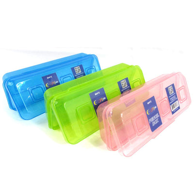 Pencil Box, Assorted Colors, Case Pack of 48, Ideal for Bulk Buyers