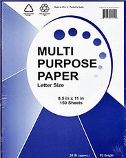 Multi-Purpose Paper, 150 sheets, Case Pack of 18, Ideal for Bulk Buyers