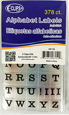 Alphabet Labels, 378 ct, Gold & Silver, Case Pack of 36, Ideal for Bulk Buyers