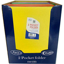 AUKSales 2 Pocket Poly Folder, Snap-in, Asst. Colors, in Display, Case Pack of 60, Ideal for Bulk Buyers