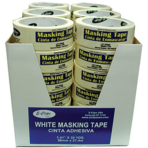 Masking Tape, 1.41" x 30 Yds, Case Pack of 36, Ideal for Bulk Buyers