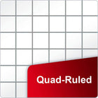 AUKSales Quad Ruled Legal Dual Pad 5 x 8 Inches -White Color 100 sheets per Perforated Pad, use in school, home and office