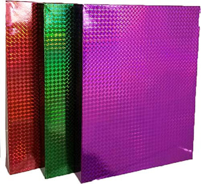 Gift Boxes Holographic Medium, 3pk, Case Pack of 48, Ideal for Bulk Buyers