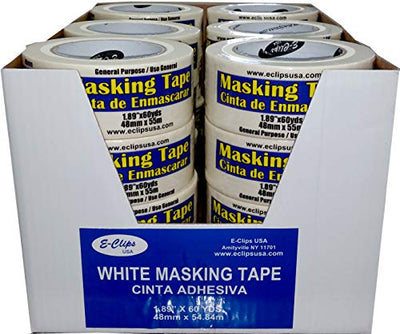 Masking Tape, 1.89" x 60 Yds, Case Pack of 24, Ideal for Bulk Buyers