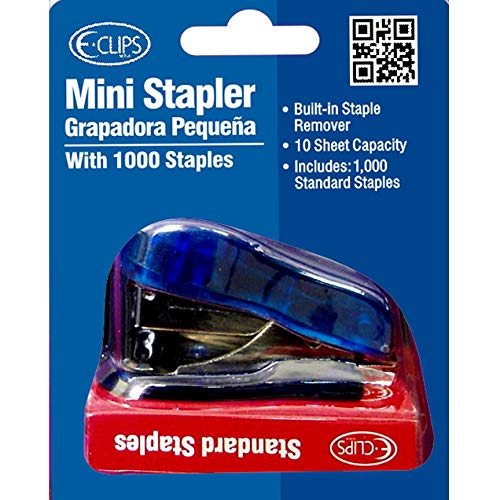 Mini Stapler Set w/ 1000 Staples, Case Pack of 48, Ideal for Bulk Buyers