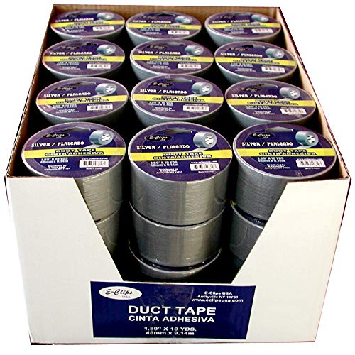 Duct Tape, Silver, 2"x 10 Yds Case Pack of 48, Ideal for Bulk Buyers
