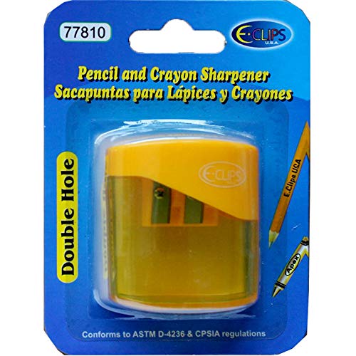 Pencil and Crayon Sharpener, Assorted Colors, Case Pack of 48, Ideal for Bulk Buyers