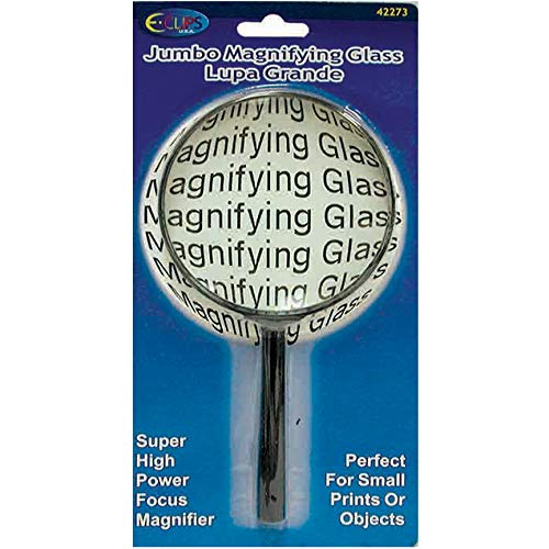 Jumbo Magnifying Glass, 4", Case Pack of 48, Ideal for Bulk Buyers