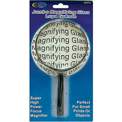 Jumbo Magnifying Glass, 4", Case Pack of 48, Ideal for Bulk Buyers