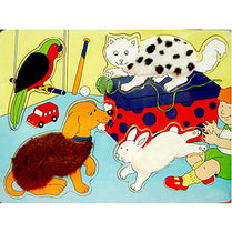 Wooden Puzzles, Asst. Animal Designs, Case Pack of 48, Ideal for Bulk Buyers