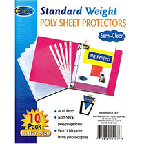 Poly Sheet Protectors, 10 ct, Case Pack of 100, Ideal for Bulk Buyers