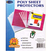 Poly Sheet Protectors, 20 ct, Case Pack of 72, Ideal for Bulk Buyers