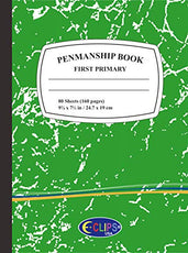 Penmanship books, first primary, green, Case Pack of 48, Ideal for Bulk Buyers