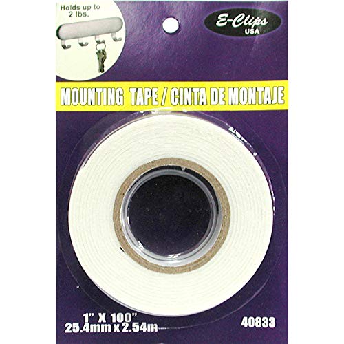 Mounting Tape, 1" x 100 feet, Case Pack of 48, Ideal for Bulk Buyers