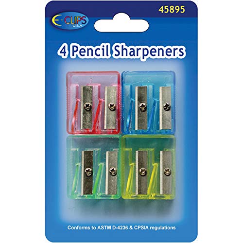 Sharpeners, 4 Pk,Case Pack of 48, Ideal for Bulk Buyers