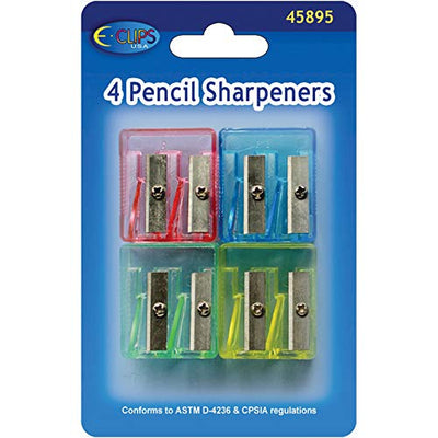Sharpeners, 4 Pk,Case Pack of 48, Ideal for Bulk Buyers