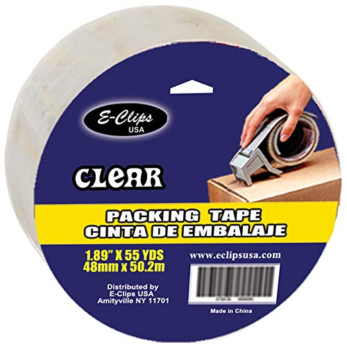 Packing Tape 1.89"x 55 yds - Clear, Case Pack of 48, Ideal for Bulk Buyers