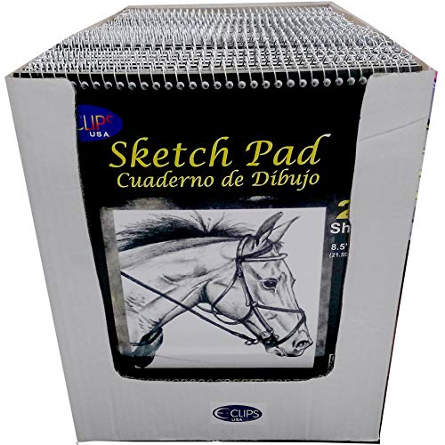 Sketch Pad, 7" x 11", 20 Sheets, Case Pack of 36, Ideal for Bulk Buyers