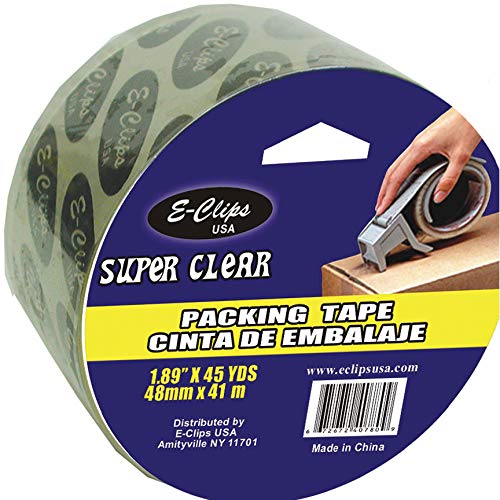 Super Clear Packing Tape, 1.89"x 45 Yds Case Pack of 48, Ideal for Bulk Buyers