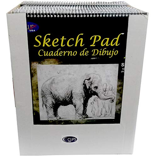 Sketch Pad, 11" x 14",15 Sheets, Case Pack of 24, Ideal for Bulk Buyers