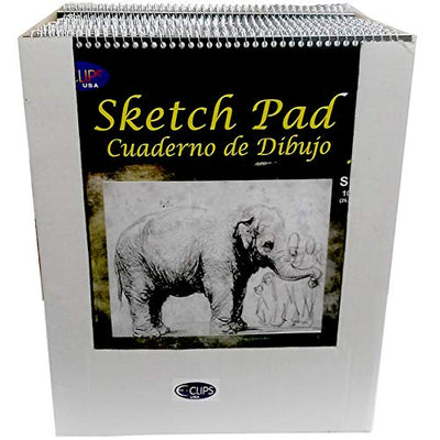 Sketch Pad, 11" x 14",15 Sheets, Case Pack of 24, Ideal for Bulk Buyers