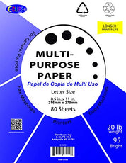 Multi-Purpose Paper, 80 sheets, Case Pack of 60, Ideal for Bulk Buyers