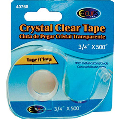 Crystal Clear Stationery Tape, 3/4"x500",Case Pack of 144, Ideal for Bulk Buyers
